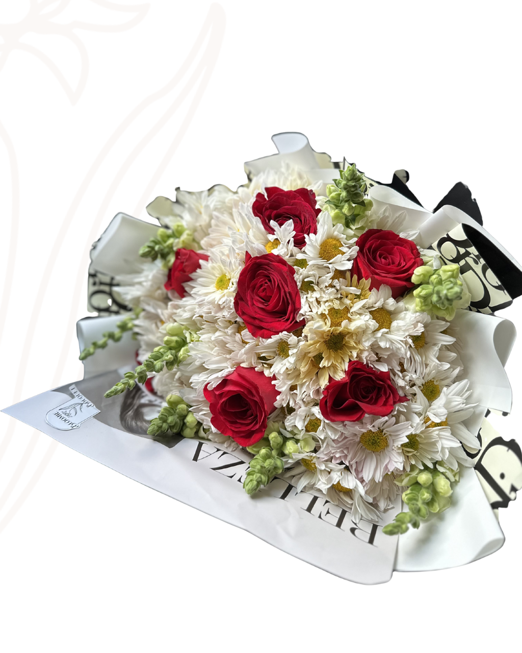 rosas con follaje