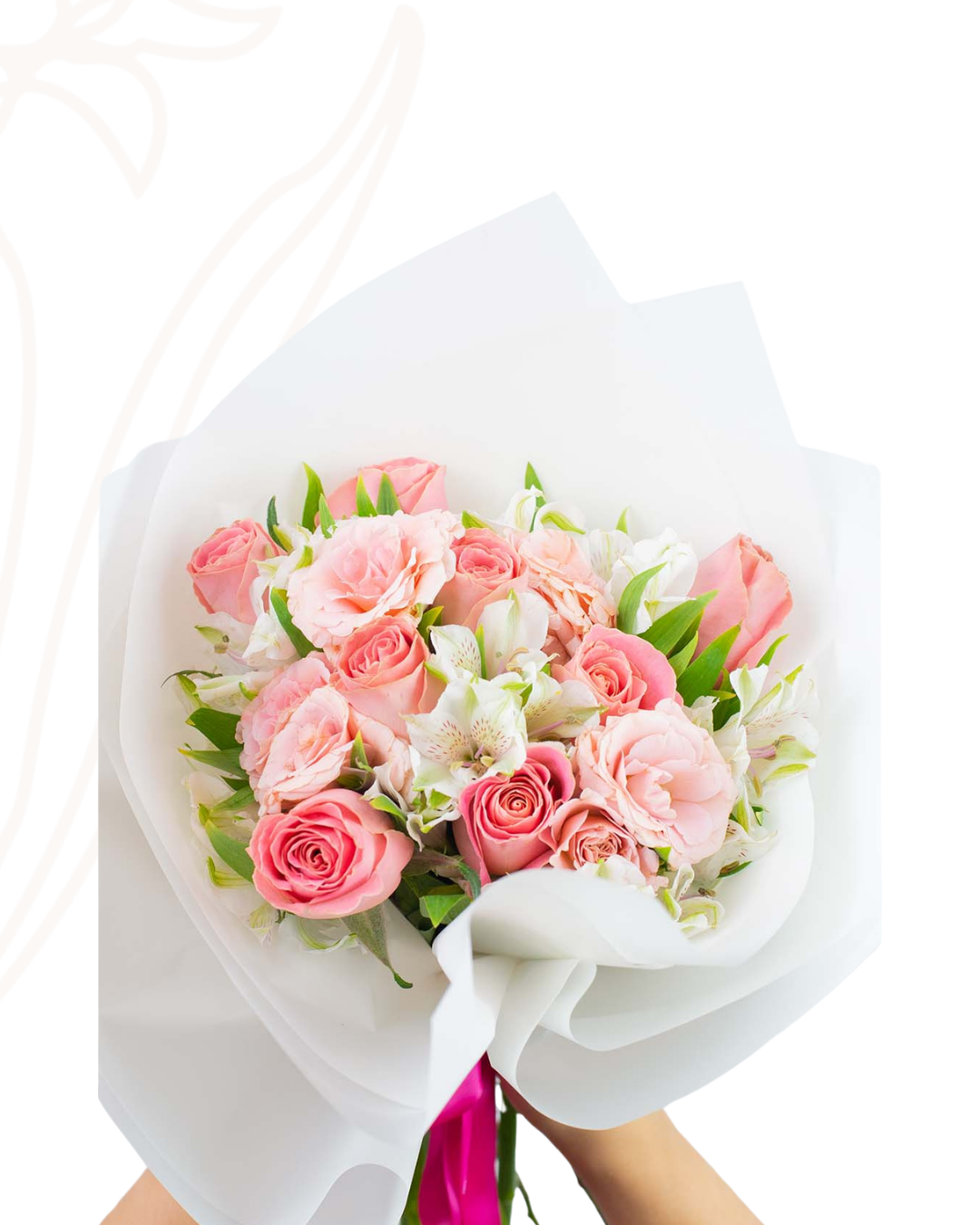 Ramo rosas & astromelia