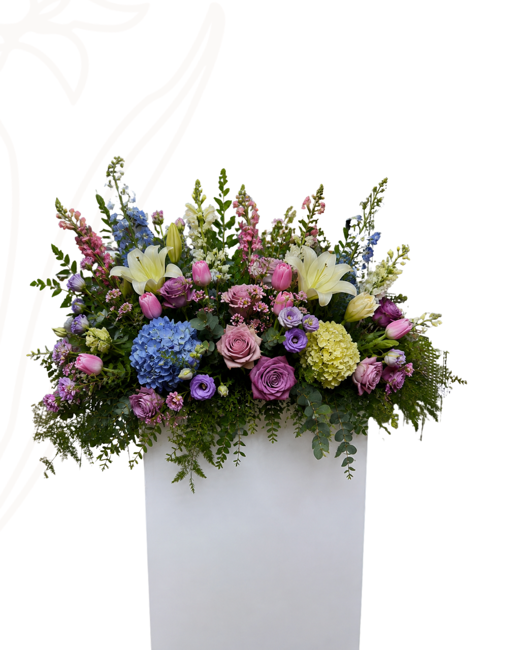 Base blanca para eventos