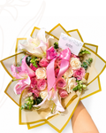 Ramo talla M de rosas con lirios