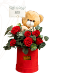 Bloomie box con oso de peluche