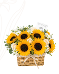 Bloomie sunflower basket