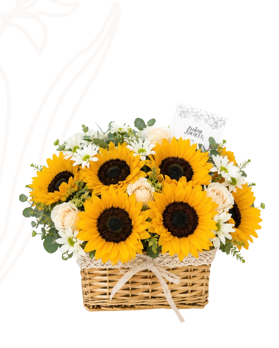 Bloomie sunflower basket