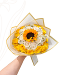 Ramo rosas y girasol