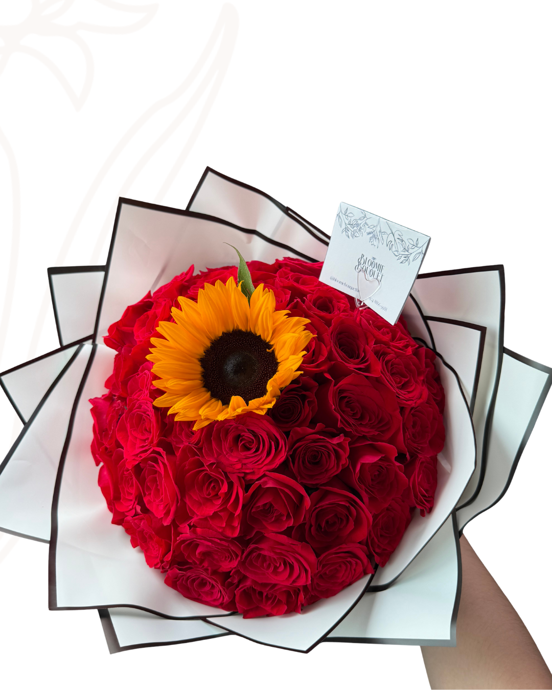 49 rosas & 1 girasol