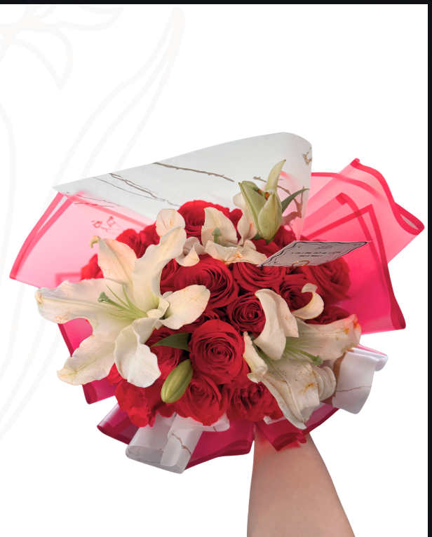 Rosas y lirios